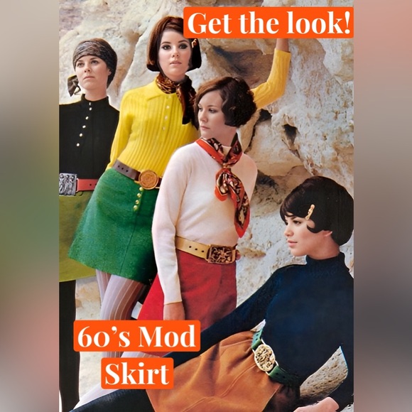 Kate Spade ♠️ 60’s Mod Plum Purple Skirt - Picture 2 of 8